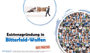 Existenzgründung in Bitterfeld-Wolfen